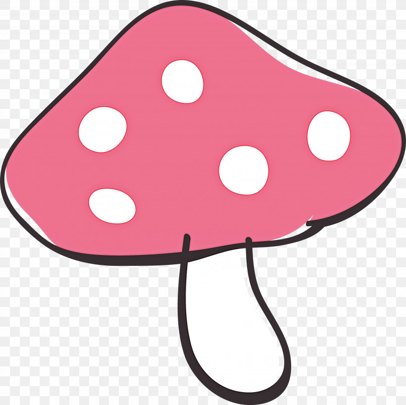 Polka Dot, PNG, 3000x2994px, Mushroom, Cartoon Mushroom, Cute, Pink, Polka Dot Download Free