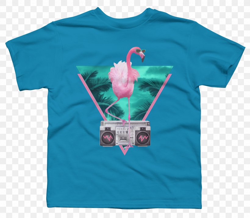 T-shirt Flamingo Hotel, Miami Beach Clothing Hoodie Sleeve, PNG, 1800x1575px, Tshirt, Active Shirt, Aqua, Clothing, Clothing Accessories Download Free