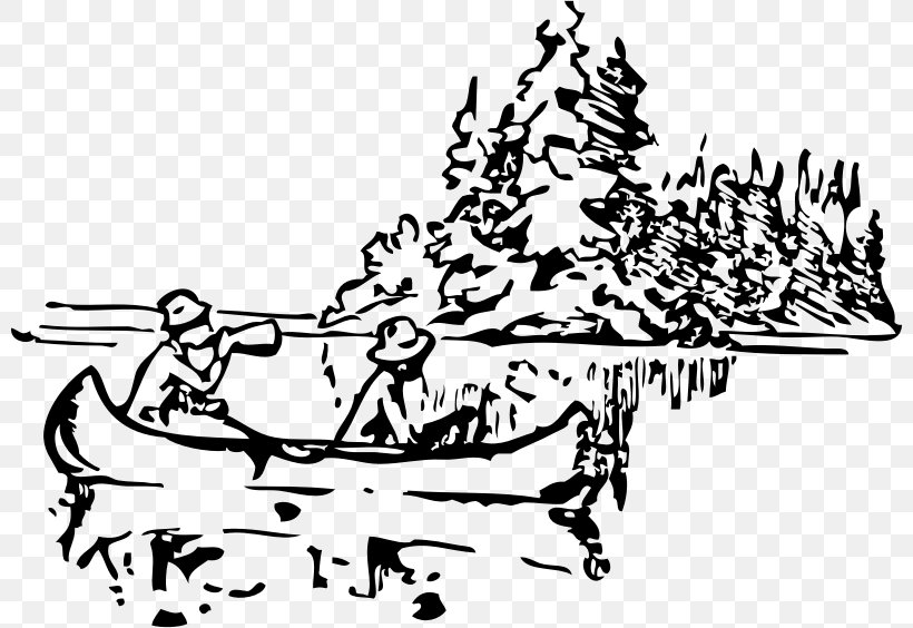 Canoe Clip Art, PNG, 800x564px, Canoe, Area, Art, Artwork, Black And White Download Free