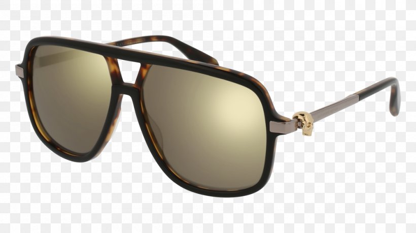 Sunglasses Alexander McQueen Fashion Online Shopping, PNG, 1000x560px, Sunglasses, Alexander Mcqueen, Beige, Brown, Eyewear Download Free