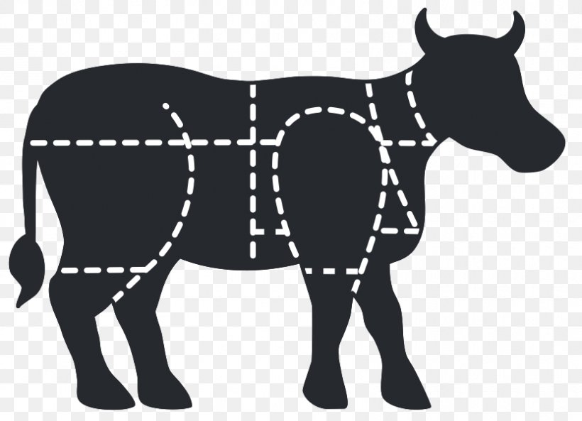 Cattle Ox Meat Sales Beef, PNG, 830x601px, Cattle, Assortment Strategies, Beef, Black And White, Cattle Like Mammal Download Free