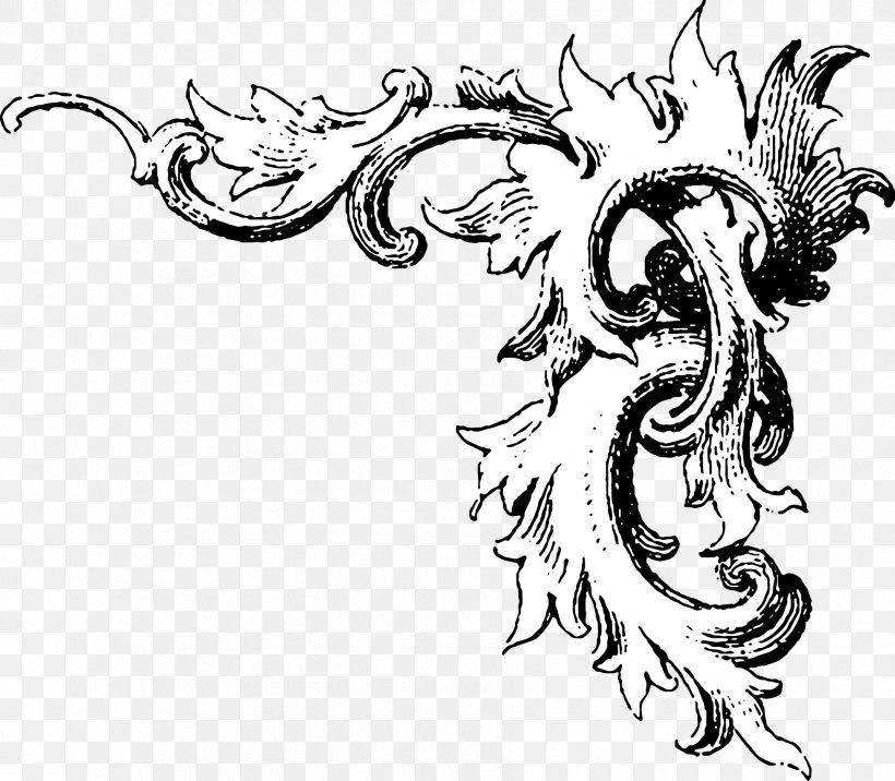 Clip Art Image Black And White Visual Arts Design, PNG, 1786x1561px, Black And White, Art, Artwork, Dragon, Drawing Download Free