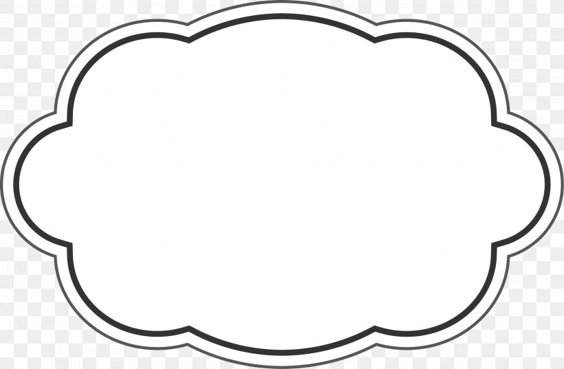 Little Clean Cloud Card, PNG, 3001x1968px, Black And White, Area, Clip Art, Cloud, Line Art Download Free