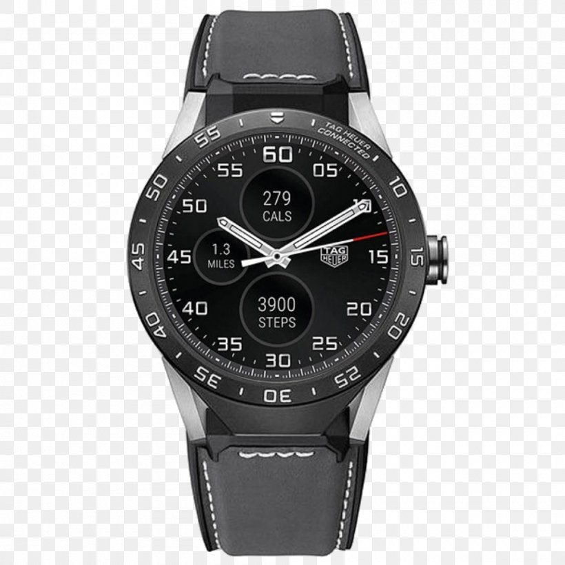 TAG Heuer Connected Smartwatch Watch Strap, PNG, 1000x1000px, Tag Heuer Connected, Android, Black, Bracelet, Brand Download Free