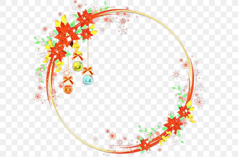 Christmas Circle Frame, PNG, 600x541px, Cartoon, Borders And Frames, Christmas, Christmas Decoration, Christmas Photo Frame Download Free