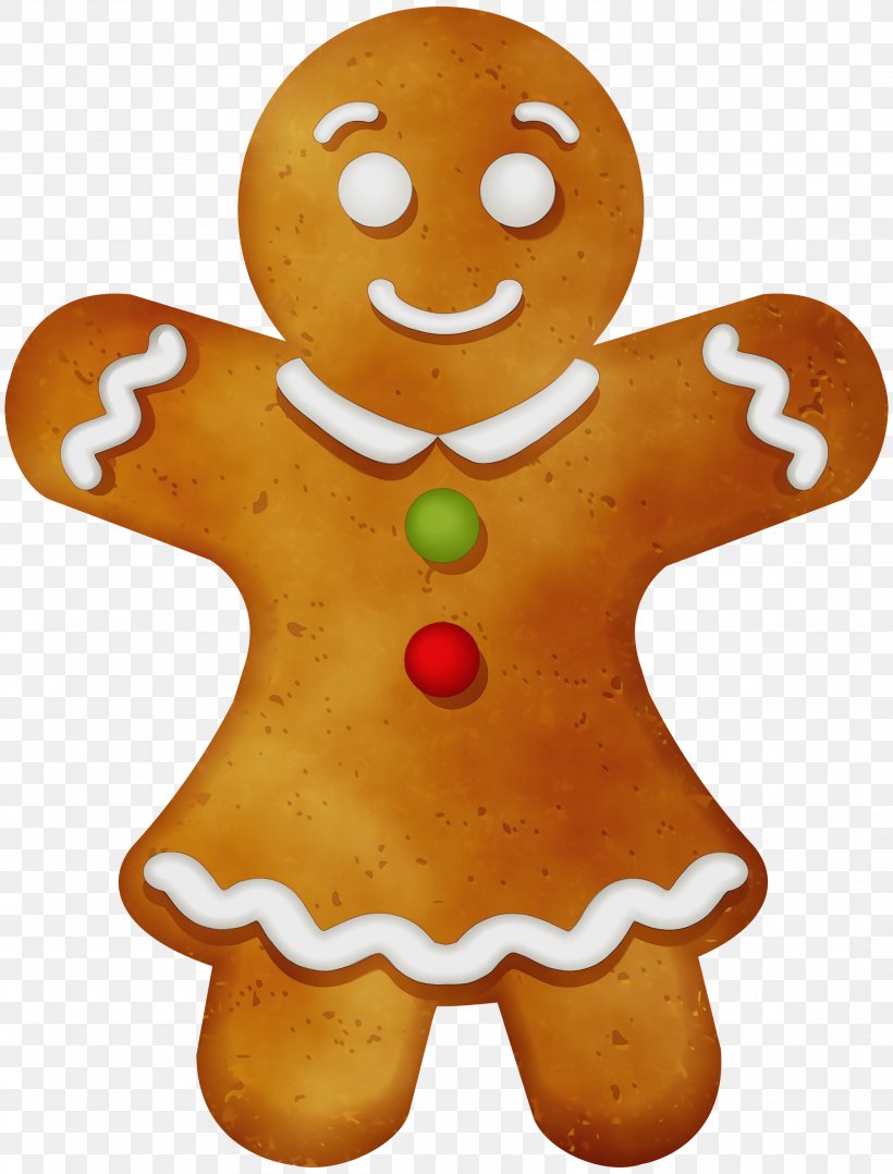 Christmas Gingerbread Man, PNG, 2281x3000px, Watercolor, Baked Goods, Biscuit, Biscuits, Christmas Download Free