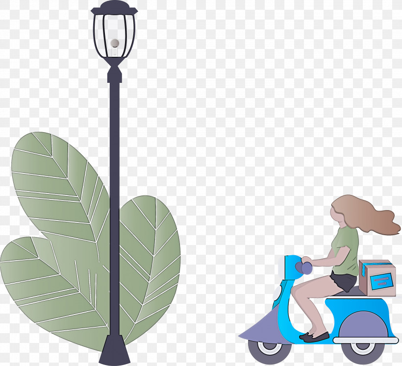 Street Light Motorcycle Delivery, PNG, 3000x2736px, Street Light, Delivery, Girl, Leaf, Motorcycle Download Free