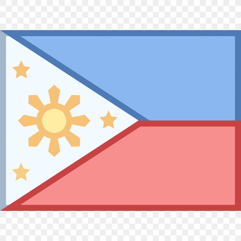 Flag Of The Philippines Drawing, PNG, 1600x1600px, Philippines, Area, Blue, Color, Drawing Download Free