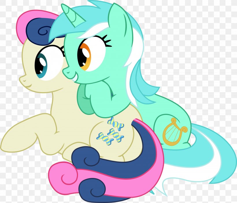 Pony Bonbon Lyra, PNG, 4000x3442px, Watercolor, Cartoon, Flower, Frame, Heart Download Free