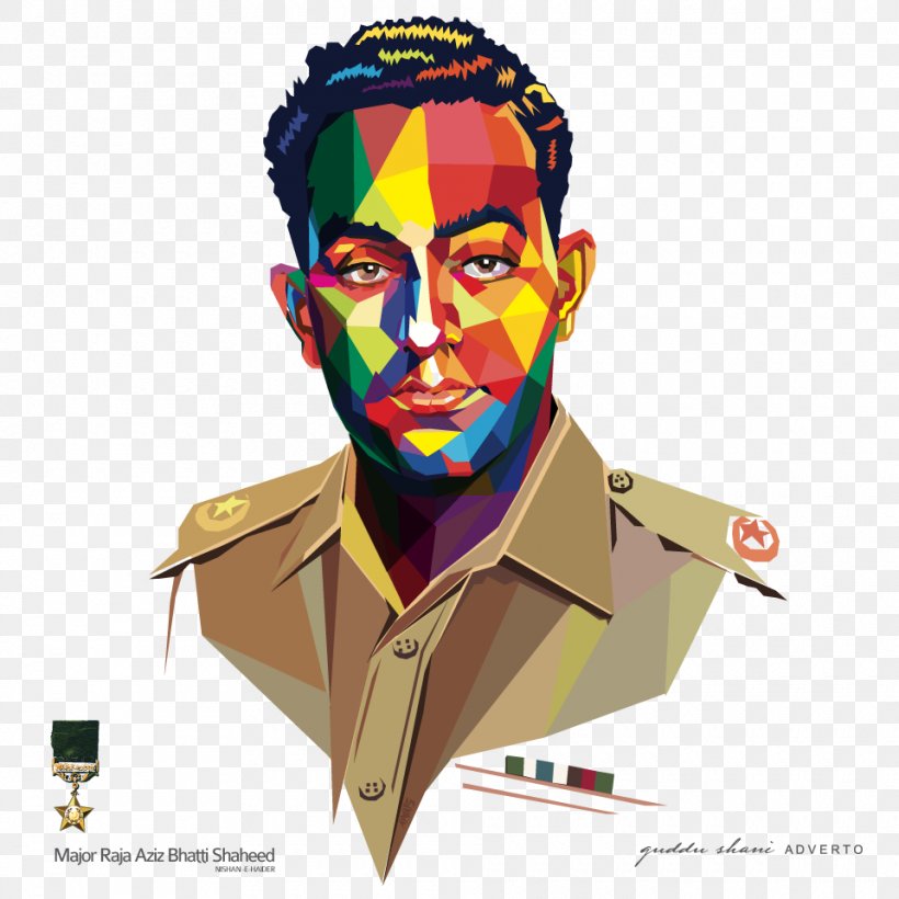 Raja Aziz Bhatti Pakistan Army Nishan-e-Haider Major, PNG, 960x960px, Raja Aziz Bhatti, Art, Facial Hair, Fictional Character, Human Behavior Download Free