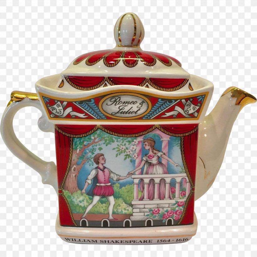 Romeo And Juliet Teapot Porcelain England J. & G. Meakin, PNG, 1842x1842px, Romeo And Juliet, Antique, Boat, Ceramic, Christmas Ornament Download Free