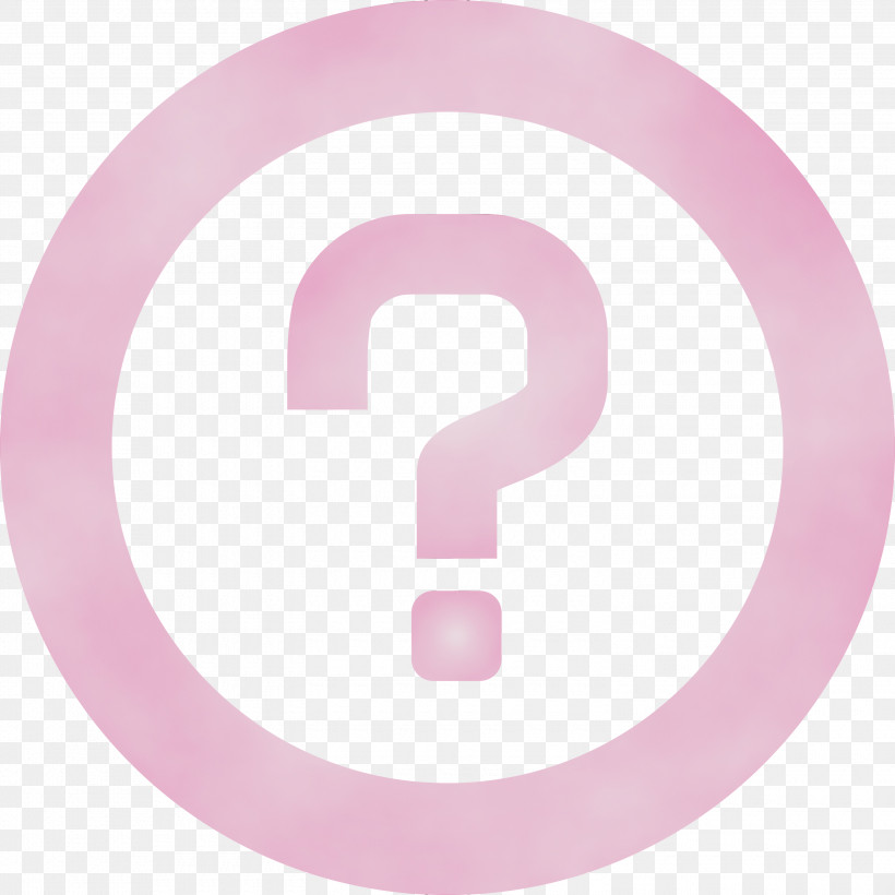 Pink Circle Font Number Symbol, PNG, 3000x3000px, Question Mark, Circle, Logo, Magenta, Material Property Download Free