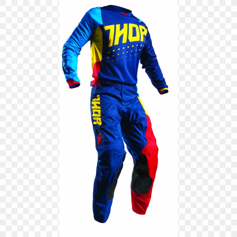 Thor Motorcycle T-shirt Motocross Jersey, PNG, 1250x1250px, 2017, Thor, Allterrain Vehicle, Blue, Clothing Download Free