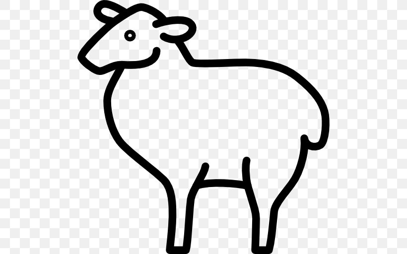 Cattle Sheep Clip Art, PNG, 512x512px, Cattle, Animal Figure, Beak, Black And White, Cattle Like Mammal Download Free