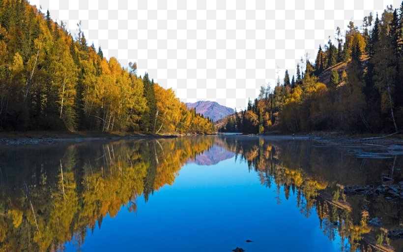 Kanas Lake Hxfciten Peak Banff National Park Lake Bled West Lake, PNG, 1024x640px, Kanas Lake, Autumn, Banff National Park, Bank, Burqin County Download Free