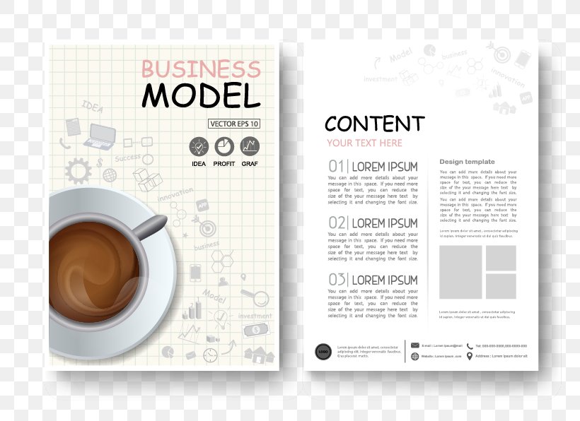 Coffee Cafe Magazine Design Flyer, PNG, 800x596px, Coffee, Advertising, Brand, Brochure, Business Download Free