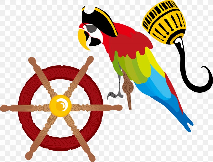 Piracy Ships Wheel Porthole, PNG, 4168x3175px, Piracy, Anchor, Art, Artwork, Beak Download Free