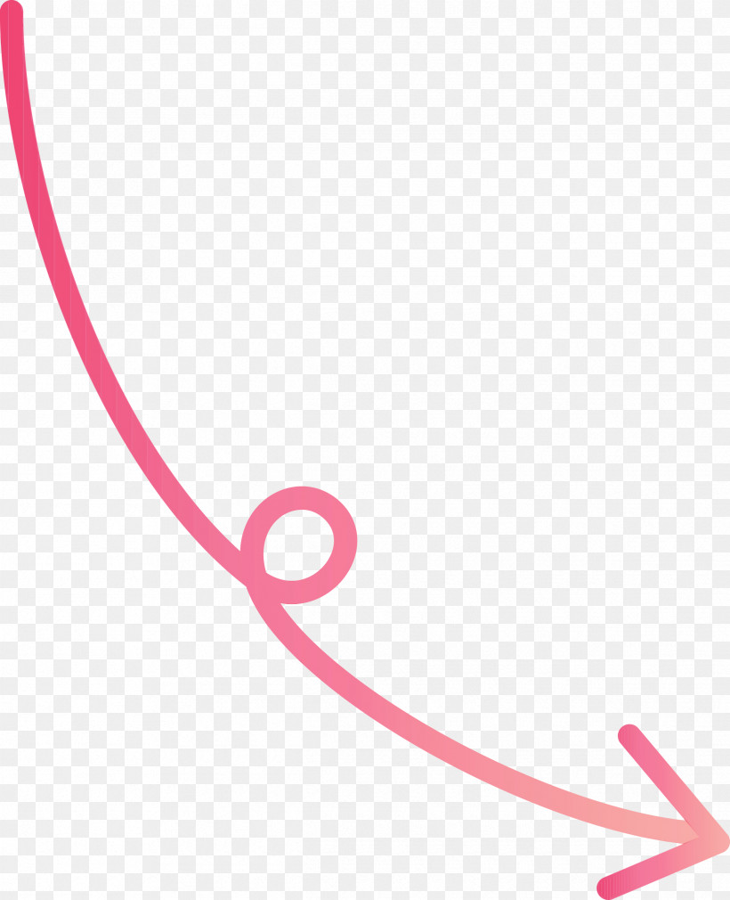 Pink Line Magenta, PNG, 2435x3000px, Curved Arrow, Line, Magenta, Paint, Pink Download Free