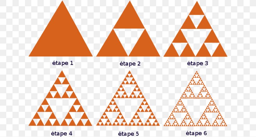 Sierpinski Triangle Sierpinski Carpet Fractal Chaos Theory, PNG, 640x441px, Sierpinski Triangle, Area, Chaos Theory, Diagram, Dimension Download Free