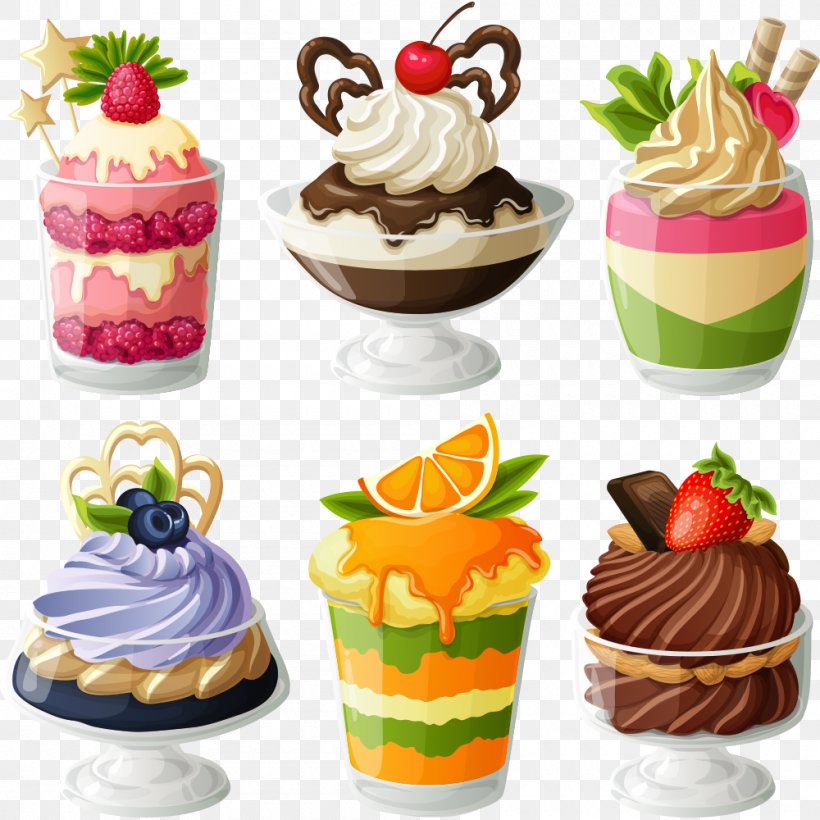 Ice Cream Mousse Bakery Dessert Clip Art, PNG, 1000x1000px, Ice Cream, Bakery, Baking, Buttercream, Cake Download Free