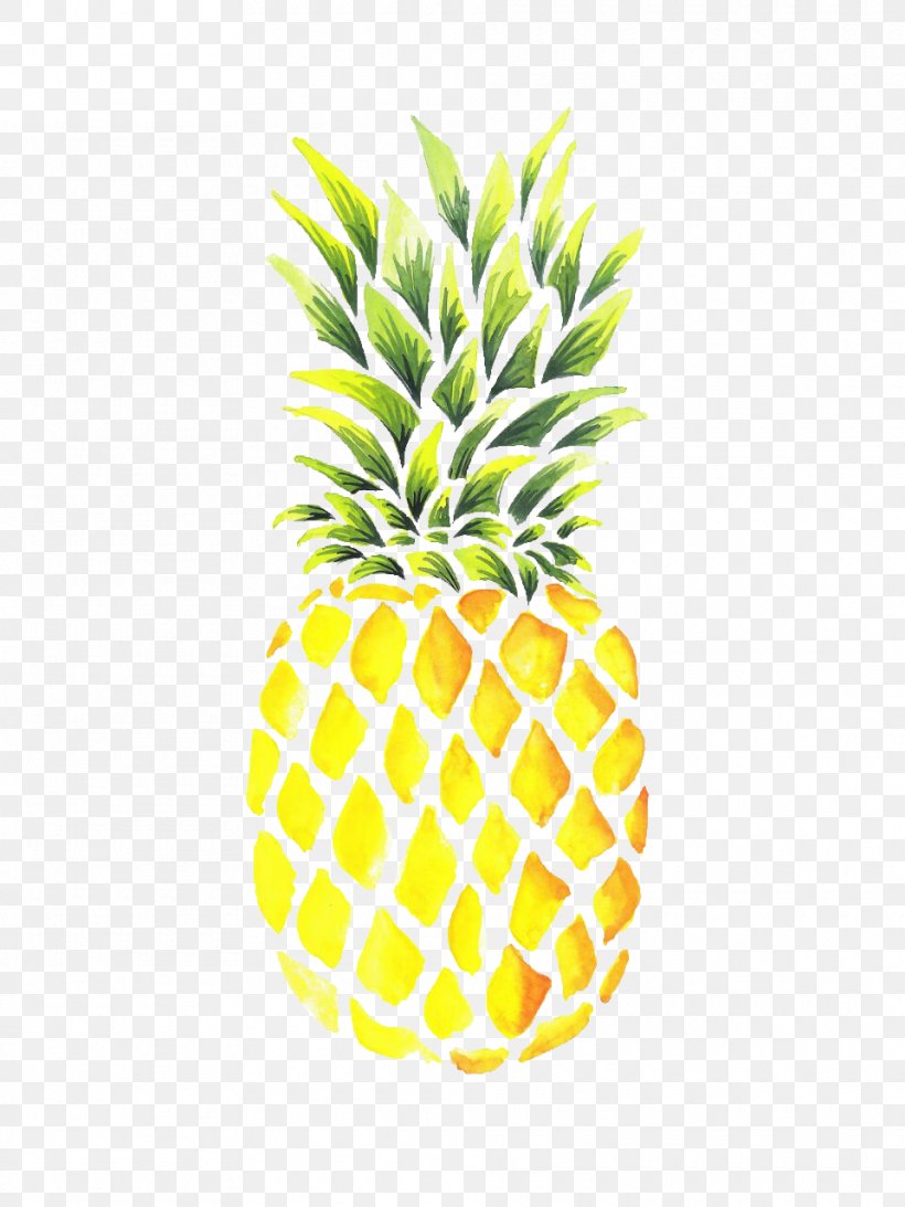 Pineapple Watercolor Painting Drawing Image, PNG, 960x1280px, Pineapple, Ananas, Art, Bromeliaceae, Cake Download Free