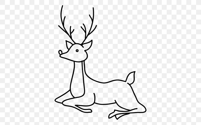 Reindeer Vector, PNG, 512x512px, Jumping, Antler, Black And White, Chart, Deer Download Free