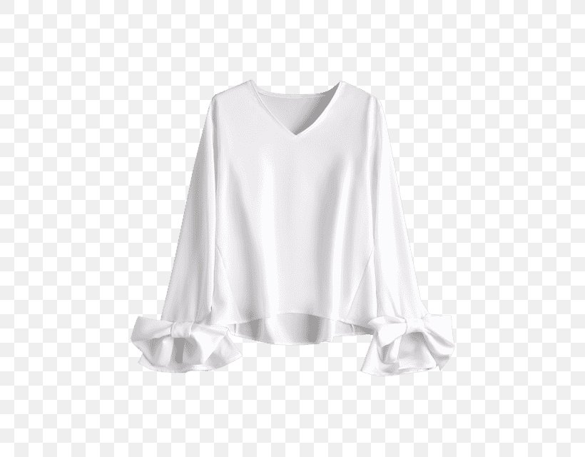 Blouse T-shirt Bell Sleeve Sweater, PNG, 480x640px, Blouse, Bell Sleeve, Clothing, Collar, Crop Top Download Free