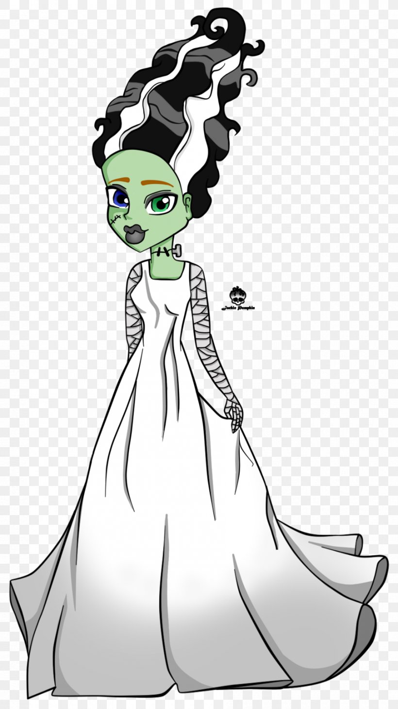 Frankie Stein The Bride Of Frankenstein Monster High Drawing, PNG, 900x1602px, Watercolor, Cartoon, Flower, Frame, Heart Download Free