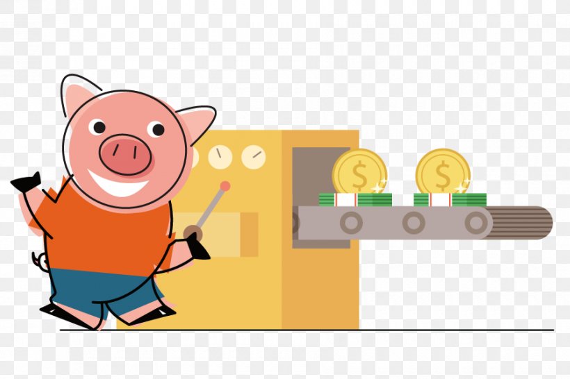 Pig Cartoon, PNG, 900x600px, Cartoon, Businessperson, Pig, Poster, Suidae Download Free