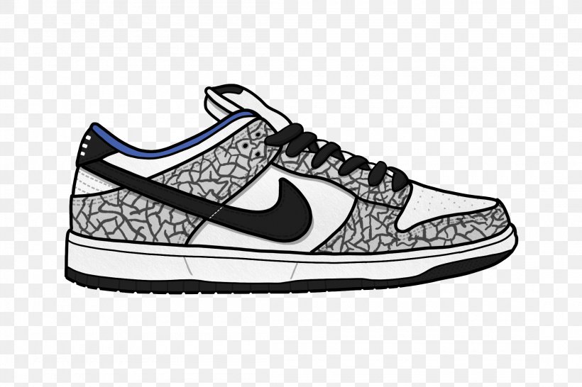 Sneakers Nike Skateboarding Skate Shoe, PNG, 2200x1467px, Sneakers, Athletic Shoe, Basketball Shoe, Black, Black And White Download Free