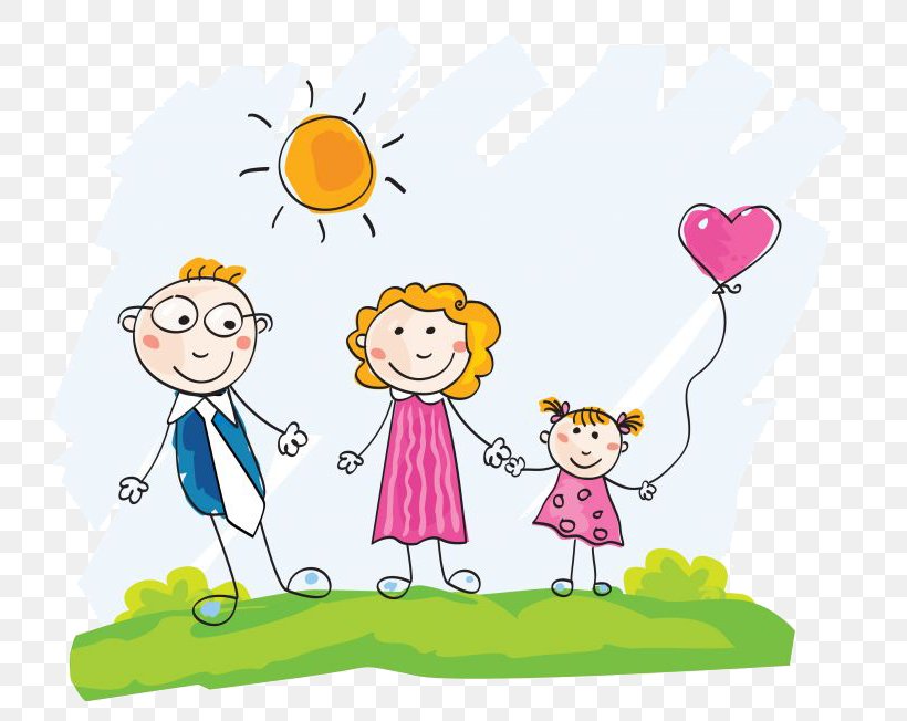 Drawing Family Child, PNG, 734x652px, Watercolor, Cartoon, Flower, Frame, Heart Download Free