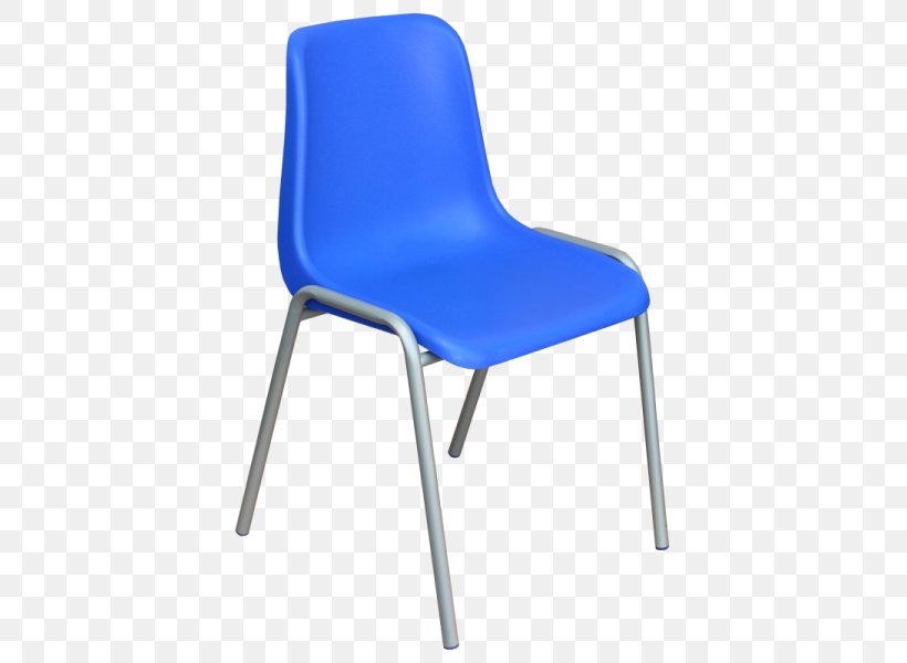 Chair Plastic Furniture Prie-dieu Office, PNG, 600x600px, Chair, Armrest, Cobalt Blue, Comfort, Electric Blue Download Free