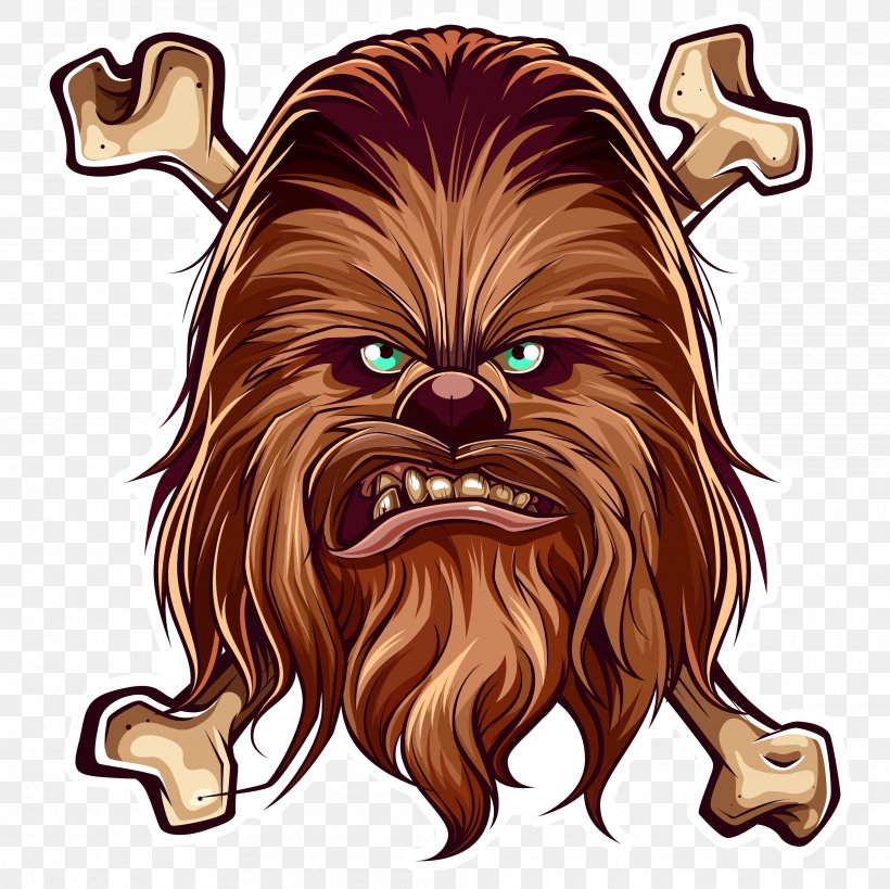 Chewbacca Anakin Skywalker Han Solo Leia Organa Boba Fett, PNG, 3840x3839px, Chewbacca, Anakin Skywalker, Art, Boba Fett, Carnivoran Download Free