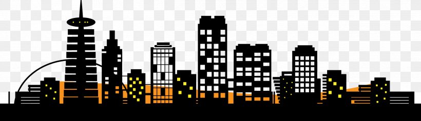City Silhouette Skyline Clip Art, PNG, 2505x721px, City, Architecture, Art, Black And White, Building Download Free