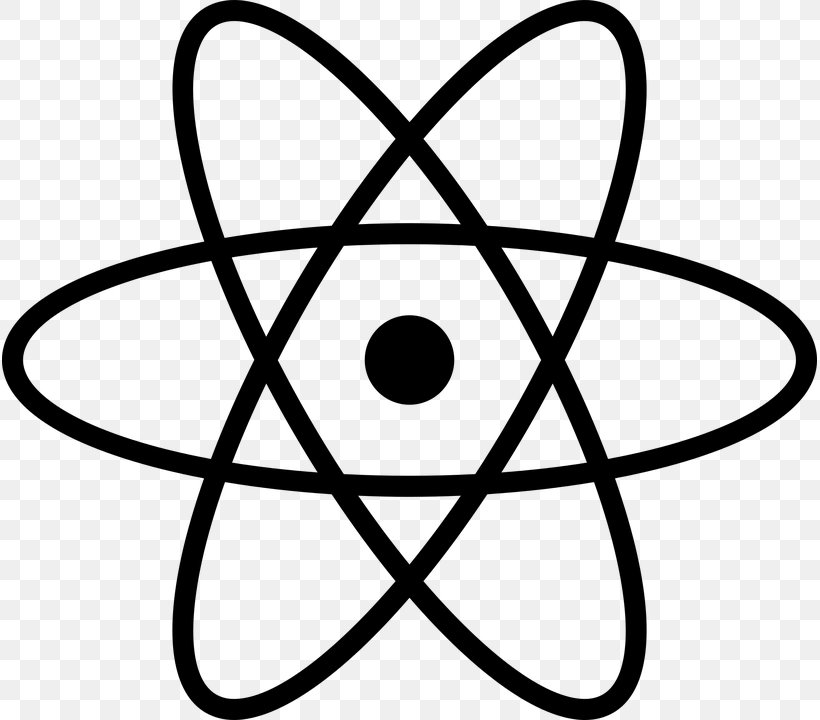 Atomic Nucleus Radioactive Decay Nuclear Power, PNG, 815x720px, Atomic Nucleus, Area, Atom, Black, Black And White Download Free
