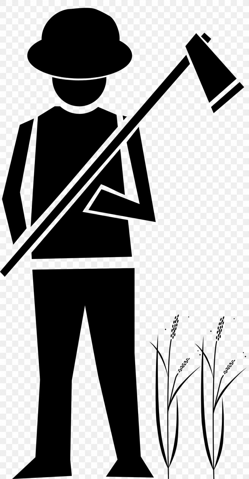 Farmer Agriculture Clip Art, PNG, 1249x2400px, Farmer, Agriculture, Artwork, Autocad Dxf, Black And White Download Free
