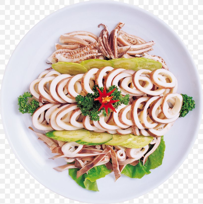 Squid As Food Caridea Unagi Salad, PNG, 2538x2545px, Squid As Food, Appetizer, Asian Food, Caridea, Chinese Noodles Download Free
