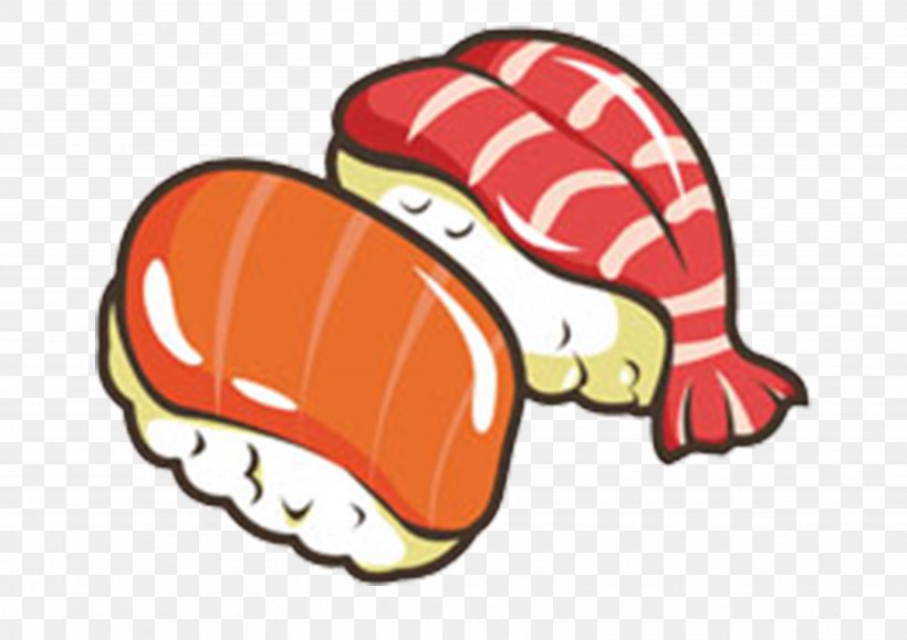 Sushi Japanese Cuisine Makizushi Menu Food, PNG, 3508x2480px, Watercolor, Cartoon, Flower, Frame, Heart Download Free
