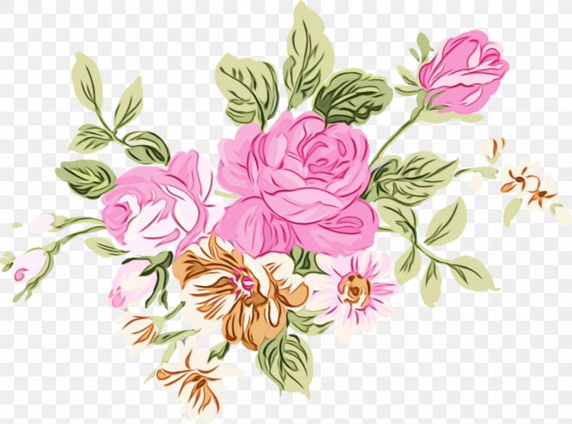 Cabbage Rose Garden Roses Flower Clip Art Illustration, PNG, 1200x890px, Cabbage Rose, Botany, Bouquet, Bud, Cut Flowers Download Free