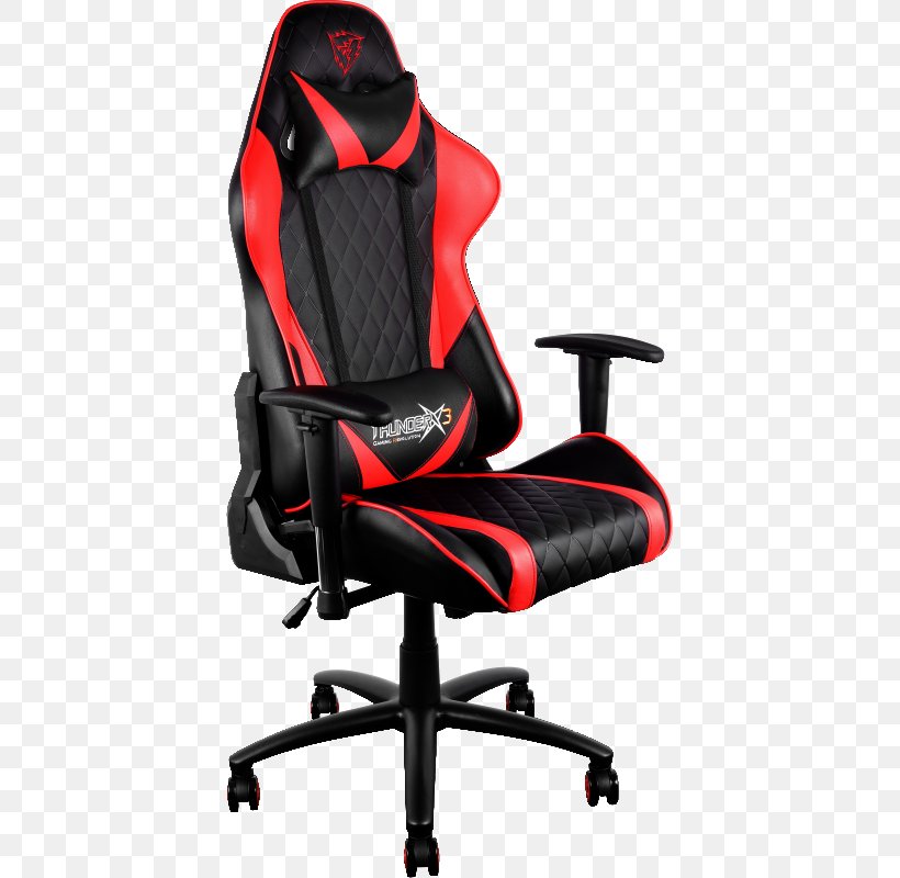 Gaming Chair ThunderX3 Cushion Bean Bag Chairs, PNG, 800x800px, Chair, Bean Bag Chairs, Black, Car Seat, Comfort Download Free