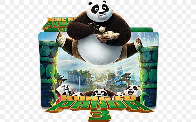 Giant Panda Po Kung Fu Panda Film Cinema, PNG, 512x512px, 2016, Giant Panda, Cinema, Comedy, Film Download Free