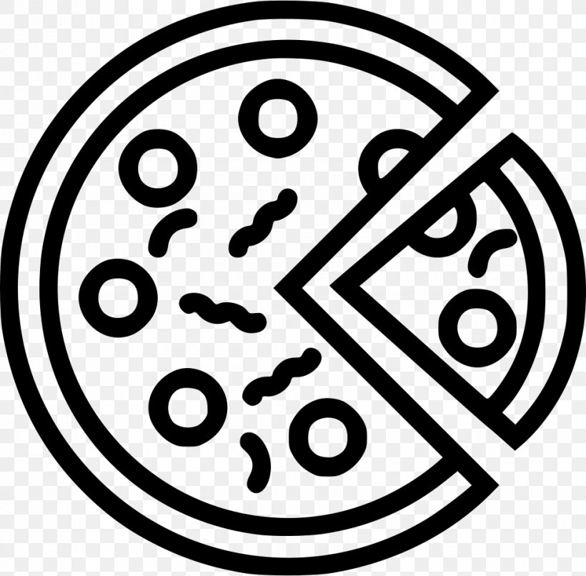 Pizza Hamburger Salami Food Restaurant, PNG, 980x964px, Pizza, Area, Black And White, Brand, Cooking Download Free