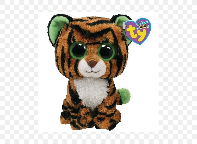 Amazon.com Ty Inc. Beanie Babies Tiger Stuffed Animals & Cuddly Toys, PNG, 800x600px, Watercolor, Cartoon, Flower, Frame, Heart Download Free