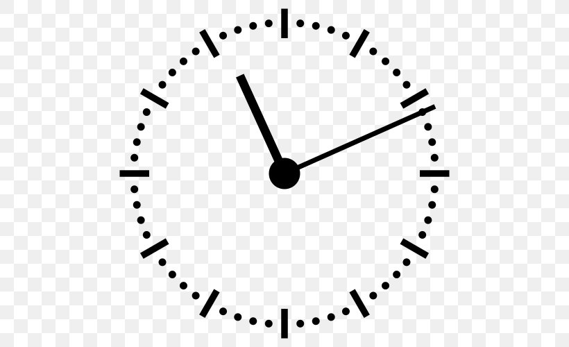 Digital Clock Analog Signal Wikipedia, PNG, 500x500px, Clock, Alarm Clocks, Analog Signal, Area, Black And White Download Free