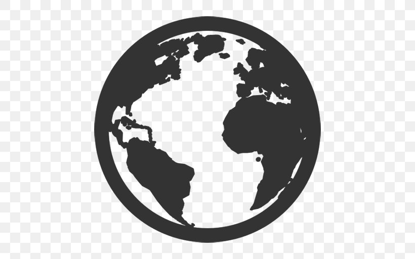 Globe Earth Clip Art, PNG, 512x512px, Globe, Black And White, Earth, Earth Symbol, Monochrome Download Free