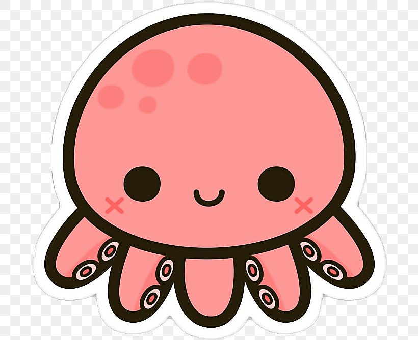 Octopus Cuteness Drawing Squid Kawaii, PNG, 698x668px, Octopus, Animal,  Cartoon, Cephalopod, Cheek Download Free