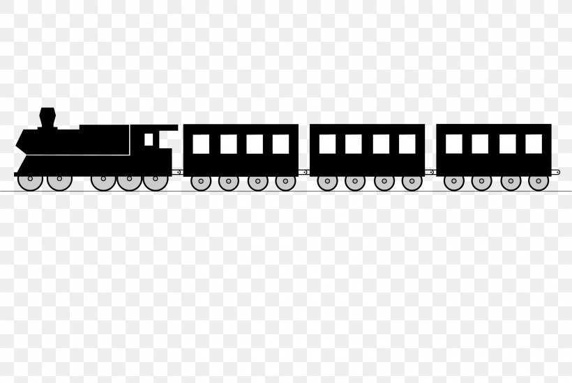 Train Railroad Car Locomotive Rail Transport, PNG, 3146x2111px, Train, Black, Black And White, Brand, Caboose Download Free