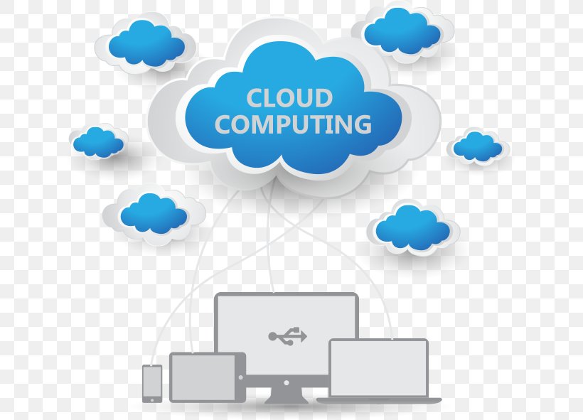Cloud Computing Computer Software Service, PNG, 633x591px, Cloud Computing, Area, Automated Trading System, Blue, Brand Download Free