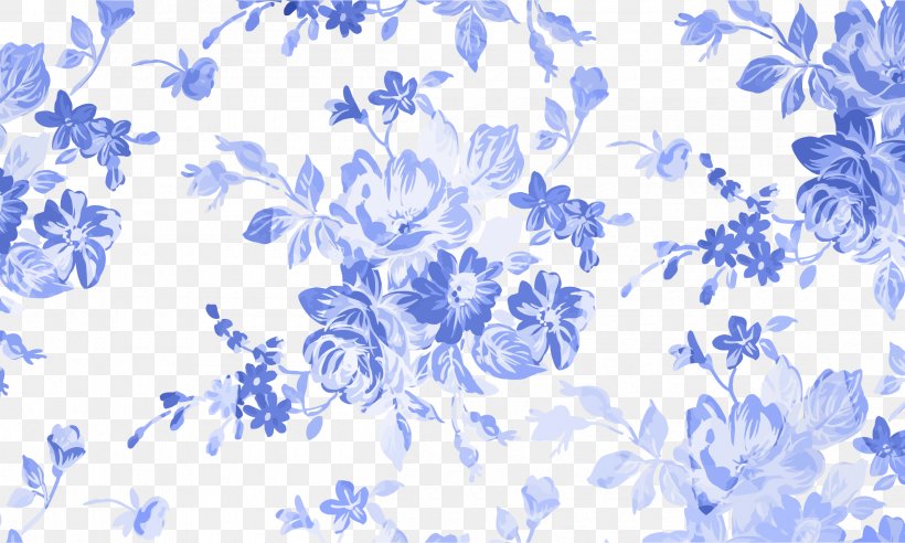 Watercolor Painting Blue Flower Clip Art, PNG, 2400x1442px, Watercolor Painting, Art, Black And White, Blossom, Blue Download Free