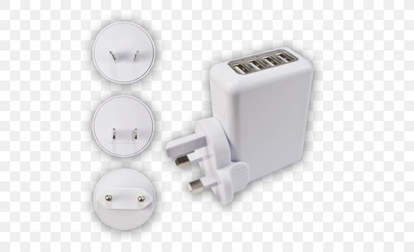 AC Adapter Battery Charger AC Power Plugs And Sockets USB, PNG, 500x500px, Adapter, Ac Adapter, Ac Power Plugs And Sockets, Alternating Current, Battery Charger Download Free